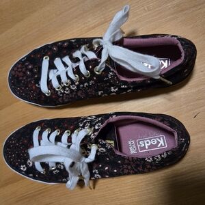 Keds Jump Kick Floral Canvas Sneakers Size 8